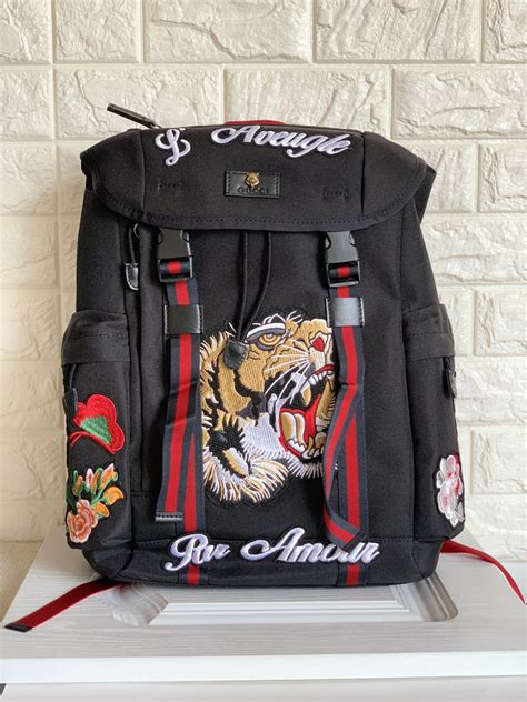 gucci tiger wallet 2022|Gucci backpack with tiger.